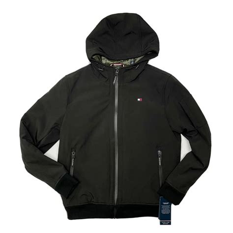 tommy hilfiger 3 layer fabric jacket water resistant